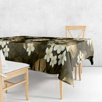 Gold Tropical Hawaii Tablecloth Seamless Monstera Plumeria Hawaiian Pattern LT14 - Polynesian Pride