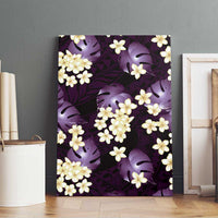 Purple Tropical Hawaii Canvas Wall Art Seamless Monstera Plumeria Hawaiian Pattern LT14 - Polynesian Pride
