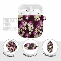 Pink Tropical Hawaii AirPods Case Seamless Monstera Plumeria Hawaiian Pattern LT14 - Polynesian Pride