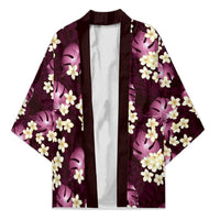 Pink Tropical Hawaii Kimono Seamless Monstera Plumeria Hawaiian Pattern LT14 Unisex Pink - Polynesian Pride