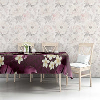 Pink Tropical Hawaii Tablecloth Seamless Monstera Plumeria Hawaiian Pattern LT14 - Polynesian Pride