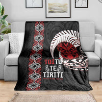 Aotearoa Toitu Te Tiriti Blanket Honour The Treaty Maori Haka LT14 - Polynesian Pride