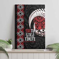 Aotearoa Toitu Te Tiriti Canvas Wall Art Honour The Treaty Maori Haka LT14 - Polynesian Pride