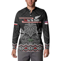 Aotearoa Toitu Te Tiriti Button Sweatshirt Stand Together! Stand Stronger! - NZ Tiki LT14 - Polynesian Pride