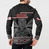 Aotearoa Toitu Te Tiriti Button Sweatshirt Stand Together! Stand Stronger! - NZ Tiki LT14 - Polynesian Pride