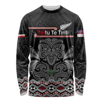 Aotearoa Toitu Te Tiriti Long Sleeve Shirt Stand Together! Stand Stronger! - NZ Tiki