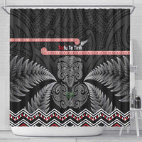 Aotearoa Toitu Te Tiriti Shower Curtain Stand Together! Stand Stronger! - NZ Tiki
