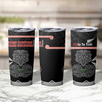 Aotearoa Toitu Te Tiriti Tumbler Cup Stand Together! Stand Stronger! - NZ Tiki LT14 - Polynesian Pride