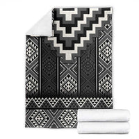 Black Taniko Aotearoa Blanket Niho Taniwha Mix Poutama LT14 - Polynesian Pride