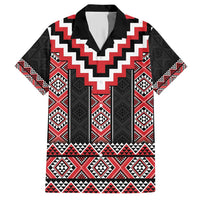 Red Taniko Aotearoa Hawaiian Shirt Niho Taniwha Mix Poutama LT14 Red - Polynesian Pride