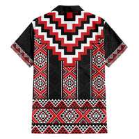 Red Taniko Aotearoa Hawaiian Shirt Niho Taniwha Mix Poutama LT14 - Polynesian Pride