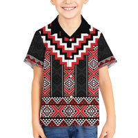 Red Taniko Aotearoa Hawaiian Shirt Niho Taniwha Mix Poutama LT14 - Polynesian Pride