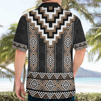 Brown Taniko Aotearoa Hawaiian Shirt Niho Taniwha Mix Poutama LT14 - Polynesian Pride