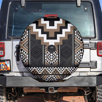Brown Taniko Aotearoa Spare Tire Cover Niho Taniwha Mix Poutama LT14 Brown - Polynesian Pride