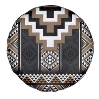 Brown Taniko Aotearoa Spare Tire Cover Niho Taniwha Mix Poutama LT14 - Polynesian Pride