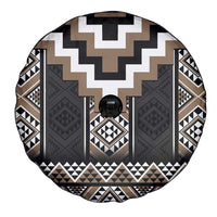 Brown Taniko Aotearoa Spare Tire Cover Niho Taniwha Mix Poutama LT14 - Polynesian Pride