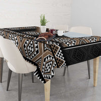 Brown Taniko Aotearoa Tablecloth Niho Taniwha Mix Poutama LT14 - Polynesian Pride