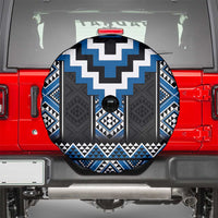 Blue Taniko Aotearoa Spare Tire Cover Niho Taniwha Mix Poutama LT14 - Polynesian Pride