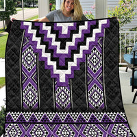 Purple Taniko Pattern Aotearoa Quilt Niho Taniwha Mix Poutama