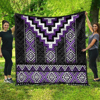 Purple Taniko Pattern Aotearoa Quilt Niho Taniwha Mix Poutama