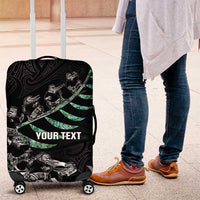 Custom New Zealand Silver Fern Rugby Luggage Cover Aotearoa Kiwi Maori Pattern LT14