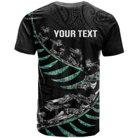 Custom New Zealand Silver Fern Rugby T Shirt Aotearoa Kiwi Maori Pattern