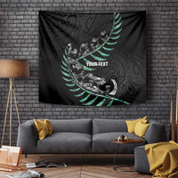 Custom New Zealand Silver Fern Rugby Tapestry Aotearoa Kiwi Maori Pattern LT14