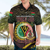 Personalised Vanuatu Hawaiian Shirt Yumi 46th Hapi Independens Dei - Black Version LT14 - Polynesian Pride