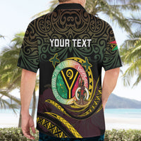 Personalised Vanuatu Hawaiian Shirt Yumi 46th Hapi Independens Dei - Black Version LT14 - Polynesian Pride