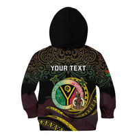Personalised Vanuatu Kid Hoodie Yumi 46th Hapi Independens Dei - Black Version LT14 - Polynesian Pride