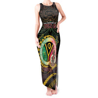 Personalised Vanuatu Tank Maxi Dress Yumi 45th Hapi Independens Dei - Black Version LT14 Women Black - Polynesian Pride