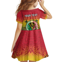 Personalised Vanuatu Family Matching Puletasi and Hawaiian Shirt Yumi 45th Hapi Independens Dei - Reggae Version LT14 - Polynesian Pride