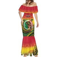 Personalised Vanuatu Mermaid Dress Yumi 46th Hapi Independens Dei - Reggae Version LT14 - Polynesian Pride