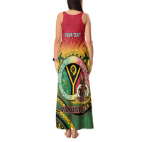 Personalised Vanuatu Tank Maxi Dress Yumi 46th Hapi Independens Dei - Reggae Version LT14 - Polynesian Pride