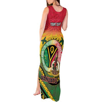 Personalised Vanuatu Tank Maxi Dress Yumi 45th Hapi Independens Dei - Reggae Version LT14 - Polynesian Pride