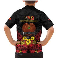 Papua New Guinea Independence Day Family Matching Mermaid Dress and Hawaiian Shirt PNG Bird of Paradise 50th Anniversary LT14