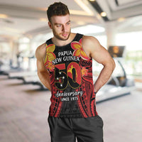Papua New Guinea Independence Day Men Tank Top PNG Since 1975 LT14 Black - Polynesian Pride