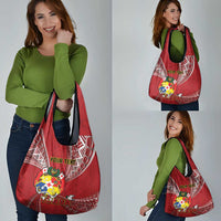 Personalised Tonga Independence Day Grocery Bag Happy 54th Independence Anniversary Ngatu Pattern LT14 - Polynesian Pride