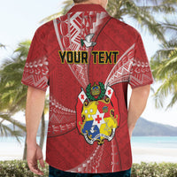 Personalised Tonga Independence Day Hawaiian Shirt Happy 54th Independence Anniversary Ngatu Pattern LT14 - Polynesian Pride