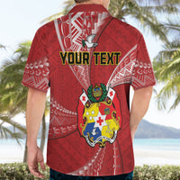 Personalised Tonga Independence Day Hawaiian Shirt Happy 54th Independence Anniversary Ngatu Pattern LT14 - Polynesian Pride