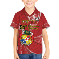 Personalised Tonga Independence Day Hawaiian Shirt Happy 54th Independence Anniversary Ngatu Pattern LT14 - Polynesian Pride