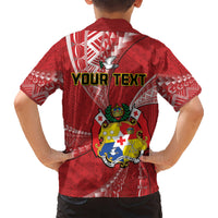 Personalised Tonga Independence Day Hawaiian Shirt Happy 54th Independence Anniversary Ngatu Pattern LT14 - Polynesian Pride