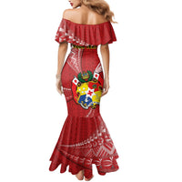 Personalised Tonga Independence Day Mermaid Dress Happy 54th Independence Anniversary Ngatu Pattern LT14 - Polynesian Pride