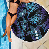 Polynesia Sea Turtle Day Beach Blanket Tribal Honu Plumeria Polynesian Pattern LT14 - Polynesian Pride