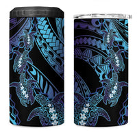 Polynesia Sea Turtle Day 4 in 1 Can Cooler Tumbler Tribal Honu Plumeria Polynesian Pattern LT14 One Size: 16 oz Purple - Polynesian Pride