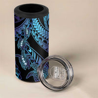 Polynesia Sea Turtle Day 4 in 1 Can Cooler Tumbler Tribal Honu Plumeria Polynesian Pattern LT14 - Polynesian Pride