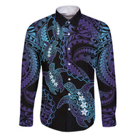 Polynesia Sea Turtle Day Family Matching Mermaid Dress and Hawaiian Shirt Tribal Honu Plumeria Polynesian Pattern