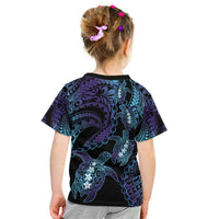 Polynesia Sea Turtle Day Kid T Shirt Tribal Honu Plumeria Polynesian Pattern LT14 - Polynesian Pride