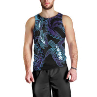 Polynesia Sea Turtle Day Men Tank Top Tribal Honu Plumeria Polynesian Pattern LT14 - Polynesian Pride