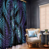 Polynesia Sea Turtle Day Window Curtain Tribal Honu Plumeria Polynesian Pattern LT14 - Polynesian Pride